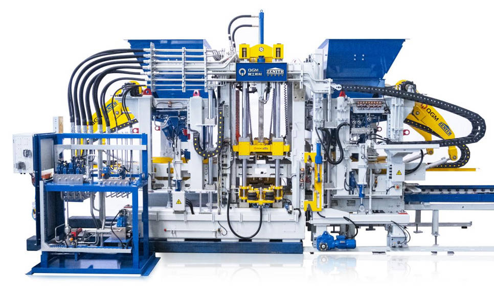 გაფართოებული აგურის მანქანა მაღალი ხარისხის ბეტონის ბლოკებისთვის